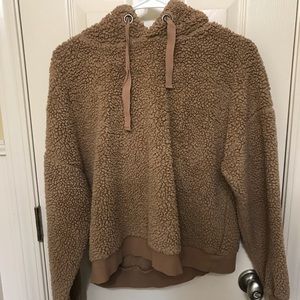 Brown Fuzzy Hoodie